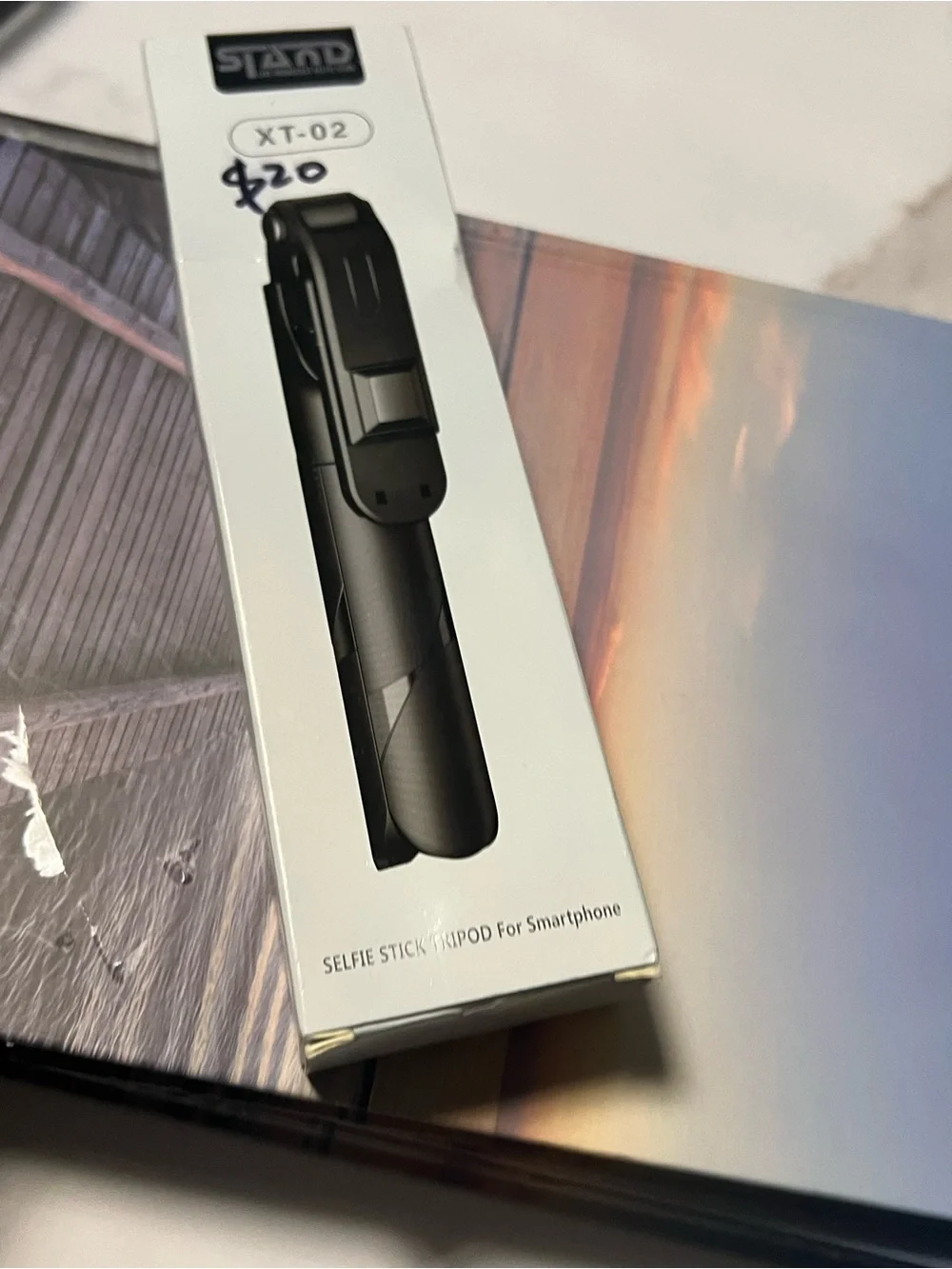 Stampd Black XT-02 Selfie Stick Tripod with Phone Clamp